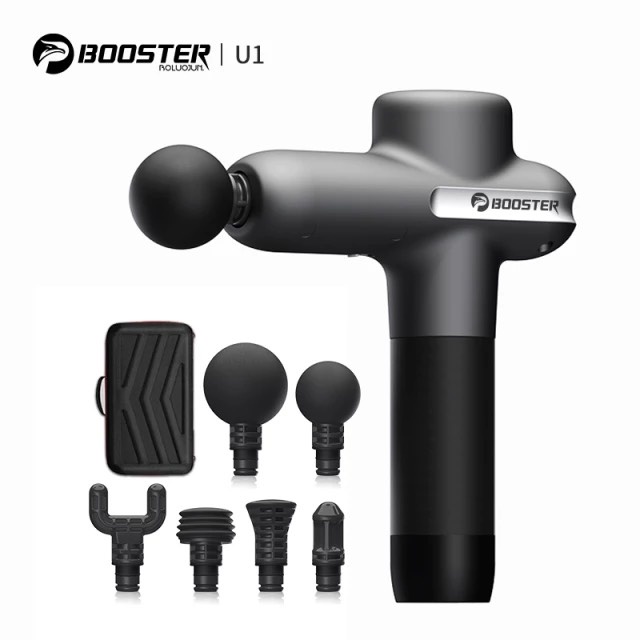  BOOSTER U1 - Máy Massage gun Súng Mát Xa Cầm Tay Thế Hệ Mới 6 Đầu 8 Chế Độ Mát Xa - Công Suất Lớn 125W PIN 2400mAh  Massage Toàn Thân Chuyên Dụng Máy Mát Xa Cầm Tay - Hàng Chính Hãng Booster Bảo Hành 12 Tháng 