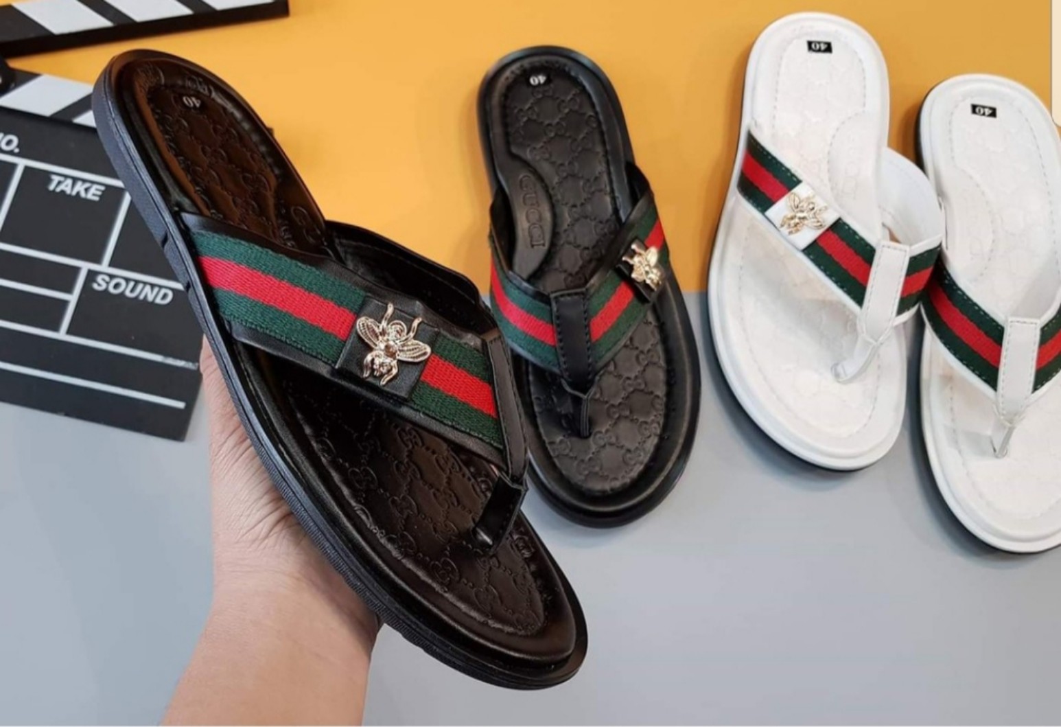 [HCM]Dép Kẹp Nam Nữ Hot trend con ong G cao cấp.