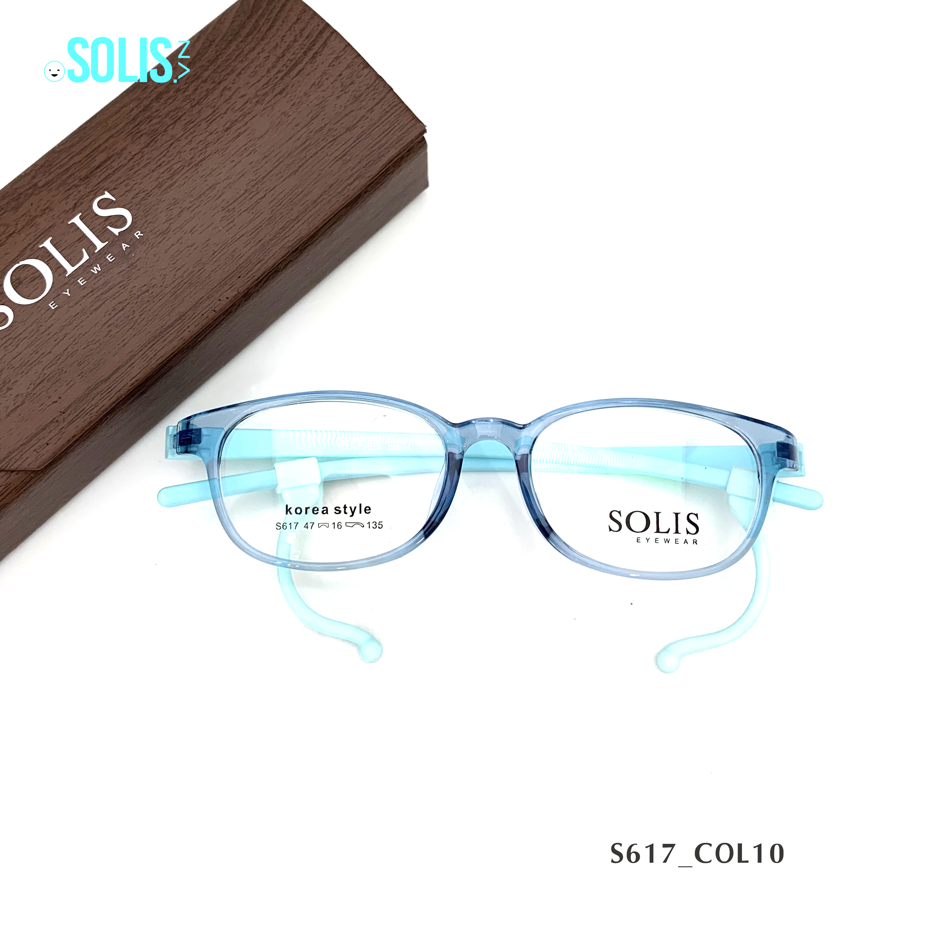 Gọng kính trẻ em Plastic hiệu SOLIS S617
