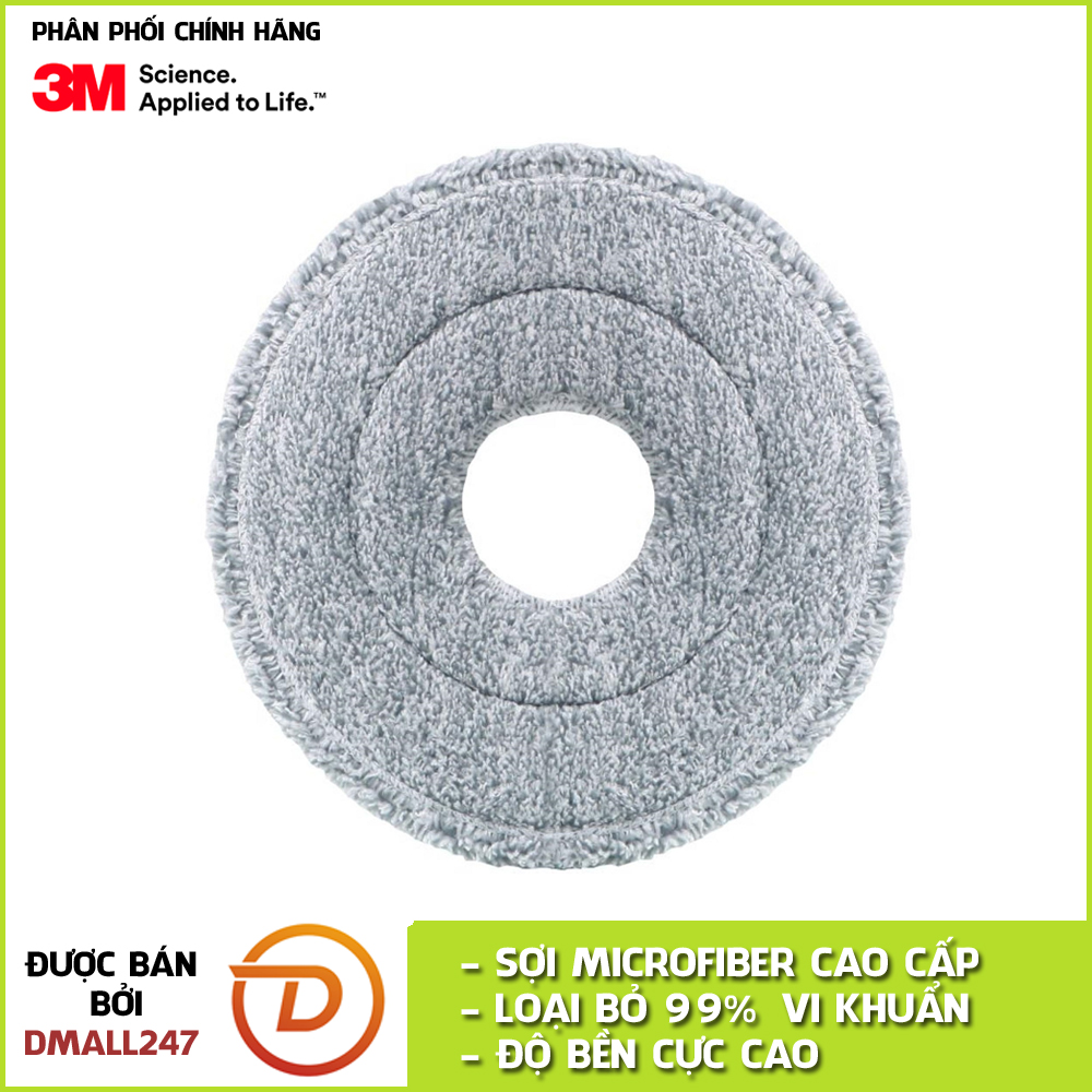 Bông lau nhà thay thế 360 độ cải tiến Microfiber Scotch-Brite 3M BL360-CT - Dmall247, giá rẻ, chăm sóc nhà cửa đời sống