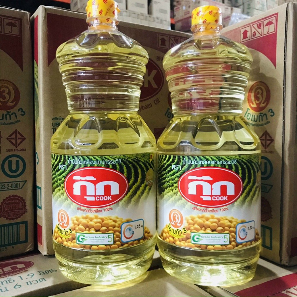 Dầu nành 100% cook thái lan 2l