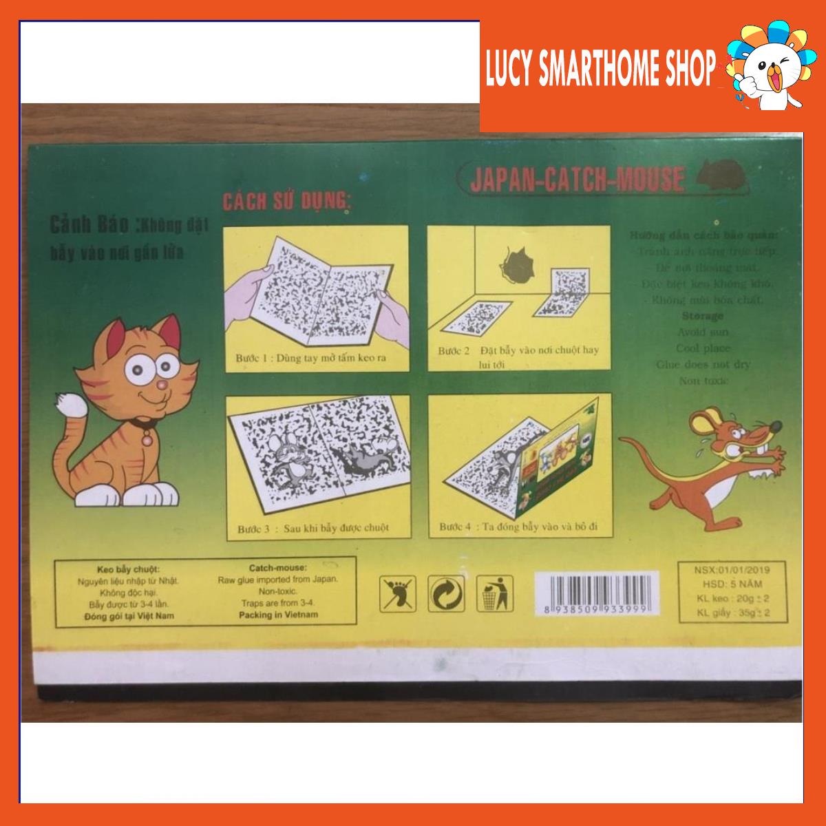Bộ 5 cái Keo dính chuột Đại Lộc