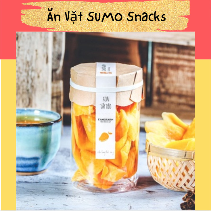 Hũ Xoài Sấy Dẻo Lang Farm 200g mẫu đi tặng quà biếu- Ăn Vặt Sumo Snack Giá 129,000 Đồng*Miễn phí vận chuyển