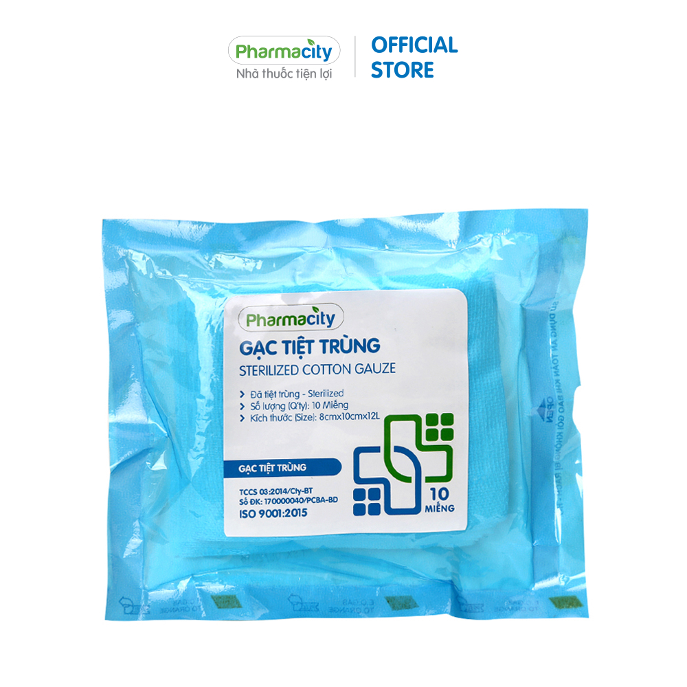 Gạc tiệt trùng Pharmacity 8 X 10cm
