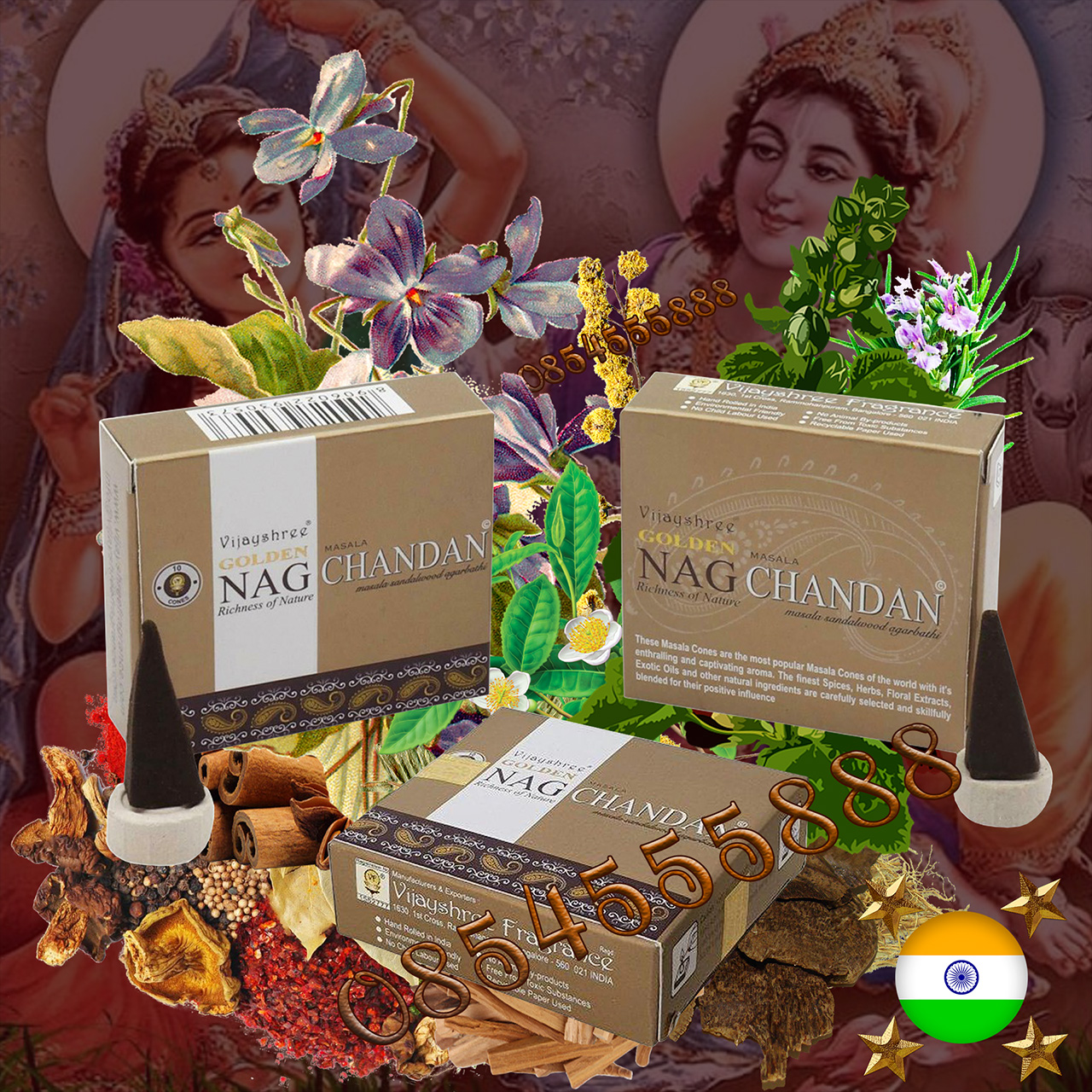 Nhang Nụ Golden Nag Chandan