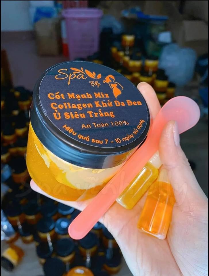 Kem body Cốt Ủ Mạnh kèm Cấy trắng set combo 4 món