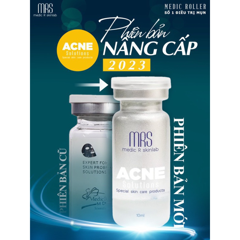 Serum Giảm Mụn Medic Roller MRS ACNE SOLUTIONS 10ML