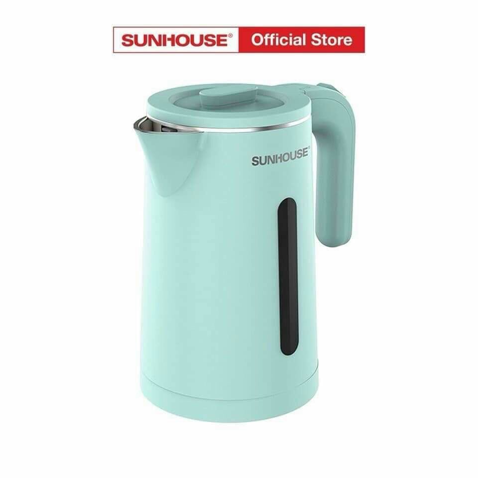 Ấm siêu tốc inox 2 lớp 1.8l sunhouse shd1351 - bình đun nước siêu tốc