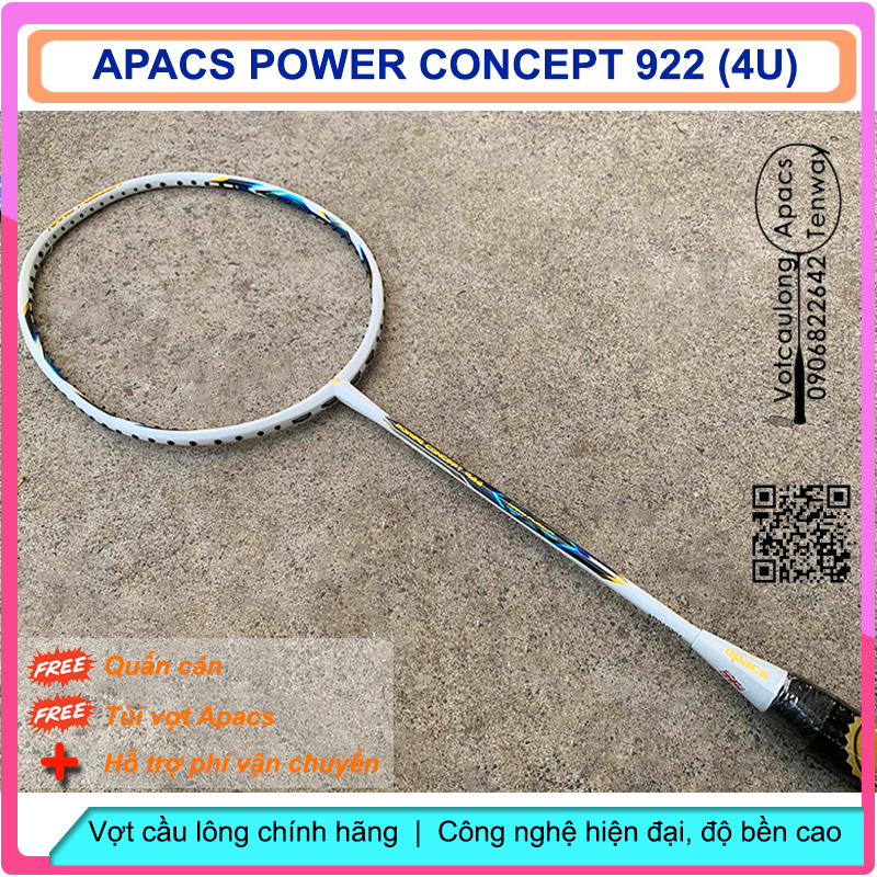 Vợt Cầu Lông Apacs Power Concept 922 | Vợt thân đũa, cân bằng công thủ, thích hợp đánh phong trào