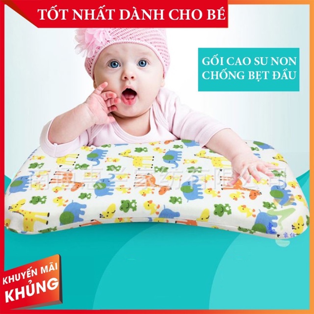 Gối cao su non hiền trang cho bé