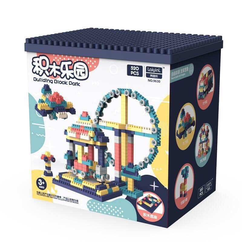 Bộ Xếp Hình Lego 520 Chi Tiết- Đồ Chơi Lắp Ghép Phát Triển Trẻ Toàn Diện