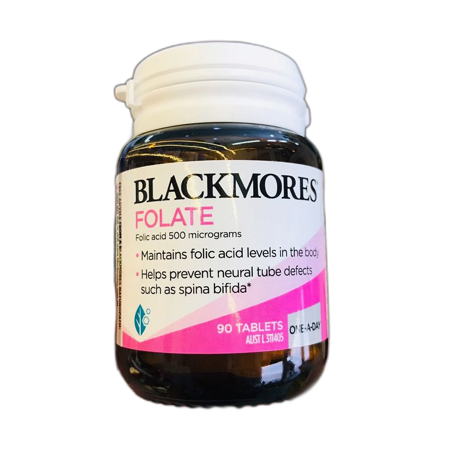 Viên Bổ Sung Acid Folic Cho Bà Bầu Blackmores Folate 90v