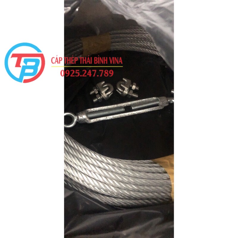 5 mét dây cáp inox 304 chịu lực cao hàng xịn dây cáp inox 6 ly kem 2khoa cap va tang do dây phơi không han rỉ dây cáp tời