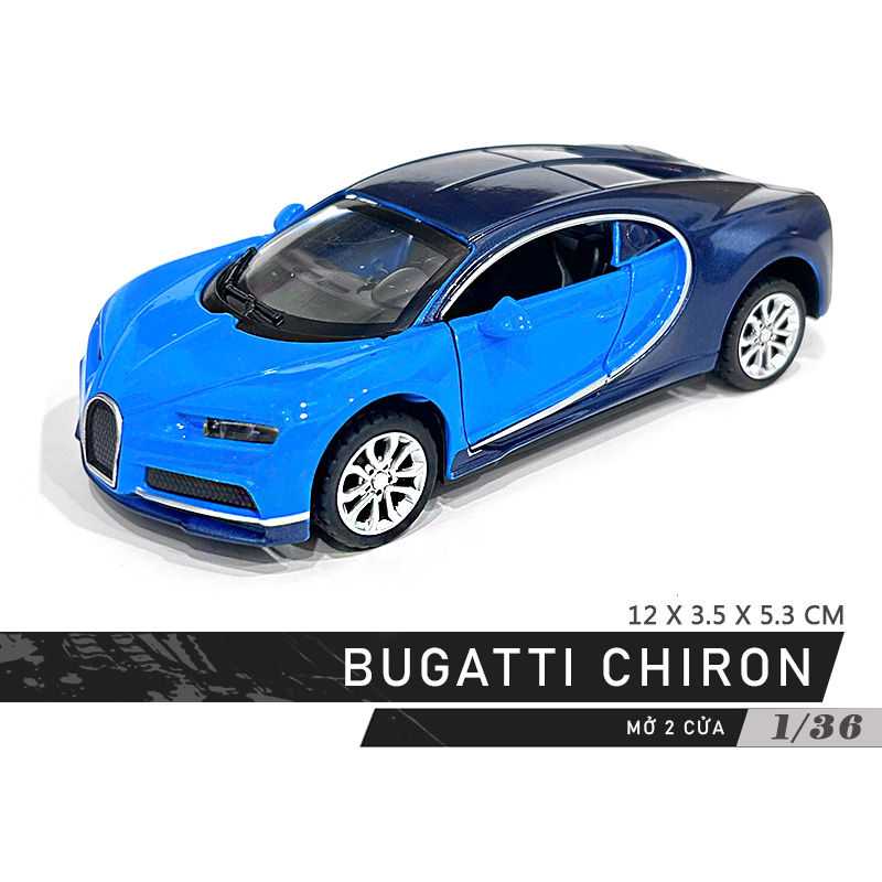 1:36 Scale Model Car Toy Bugatti Alloy Gift Toy Display Lahakids - 2