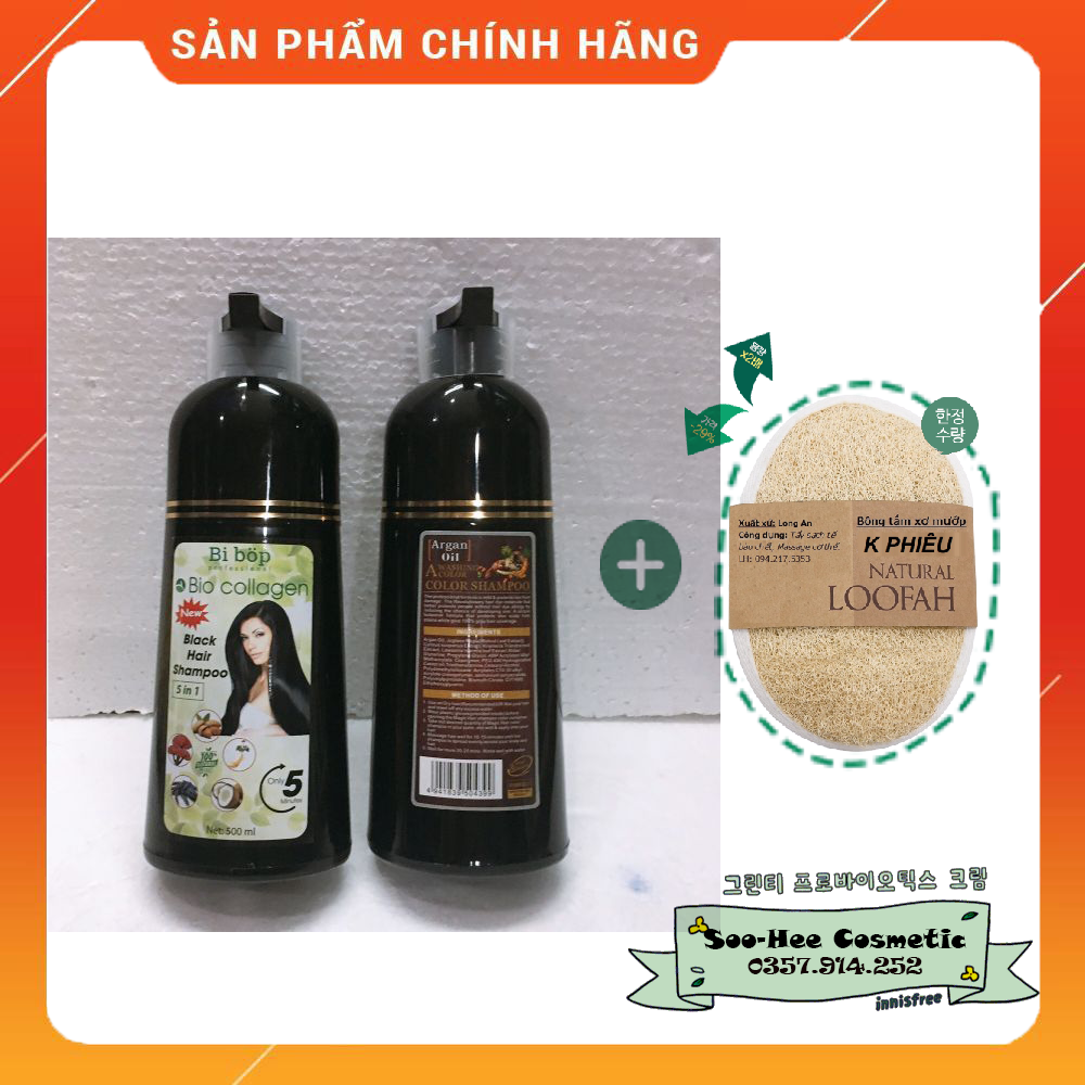 [HCM]Dầu Gội đen tóc thảo dược thần thánh 500ml ko cần nhuộm siêu hot