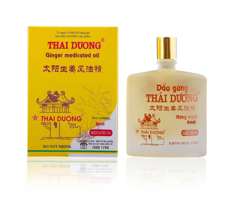 Dầu gừng Thái Dương 24ml nóng mạnh