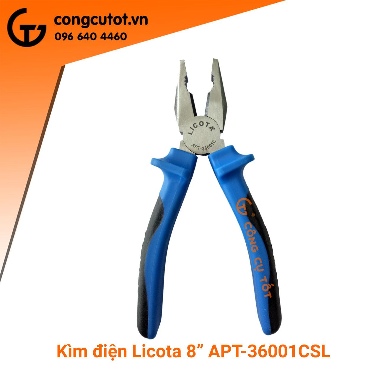 Kìm điện cao cấp 7" licota apt-36001csl, 6.5'' licota apt-36001bsl