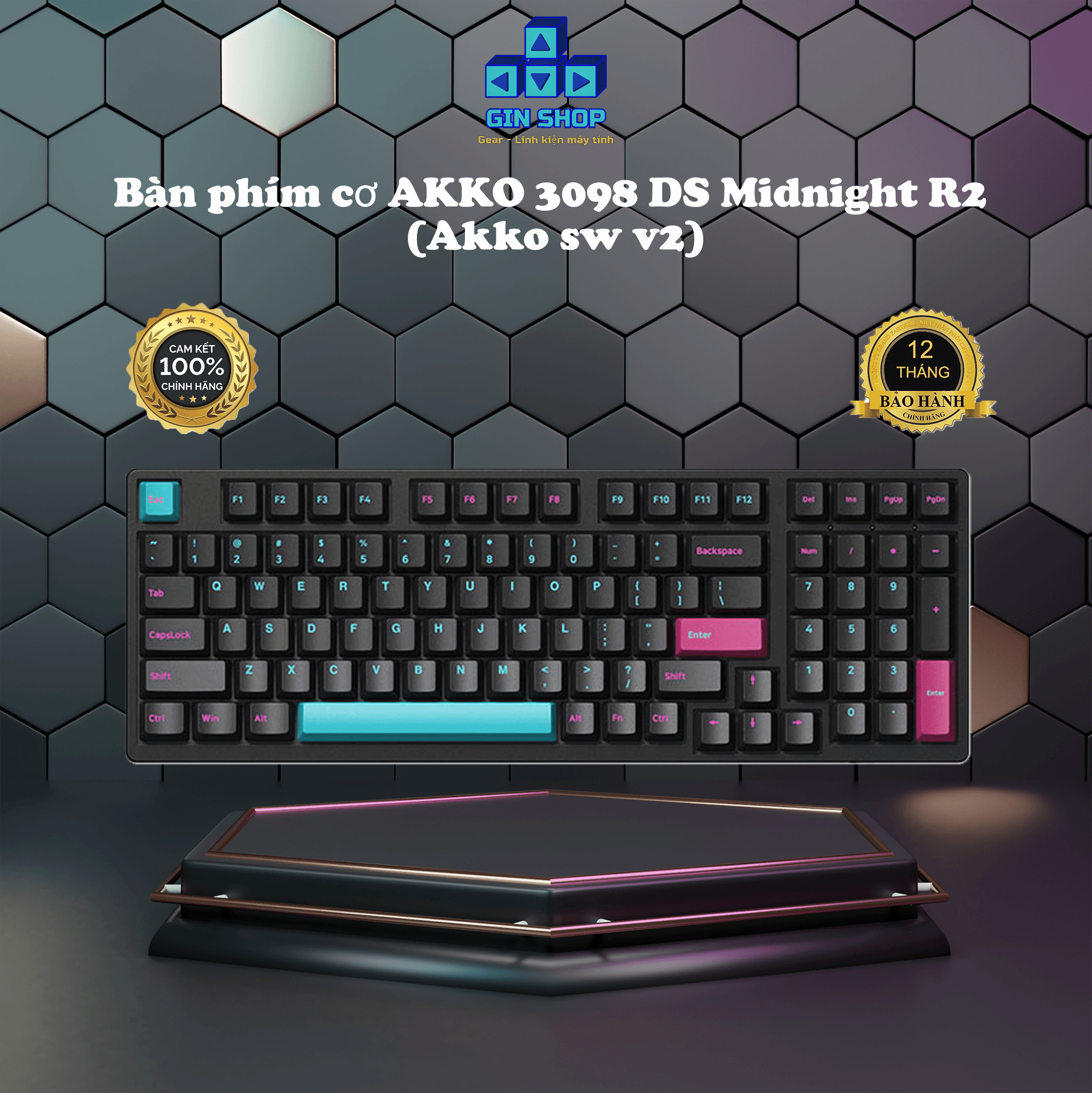 akko 3098ds midnight mechanical keyboard