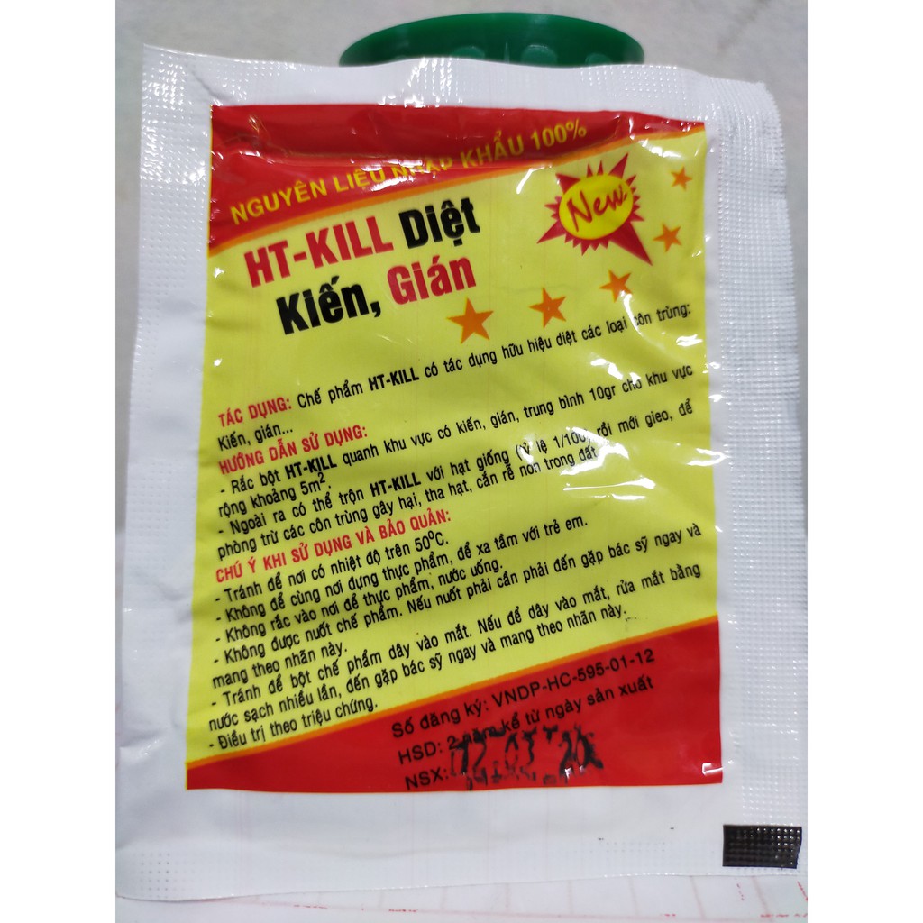 Set 5 gói diệt kiến, gián côn trùng - An toàn với con người - Hiệu quả sau 1 làn sử dụng