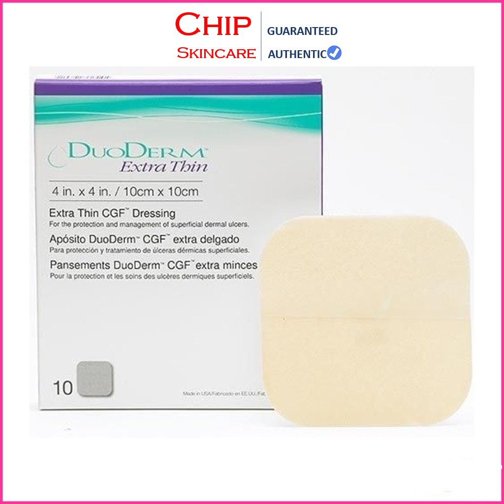 Miếng Dán Mụn DuoDERM - Hydrocolloid Dressing DuoDerm Extra Thin nhanh lành mụn