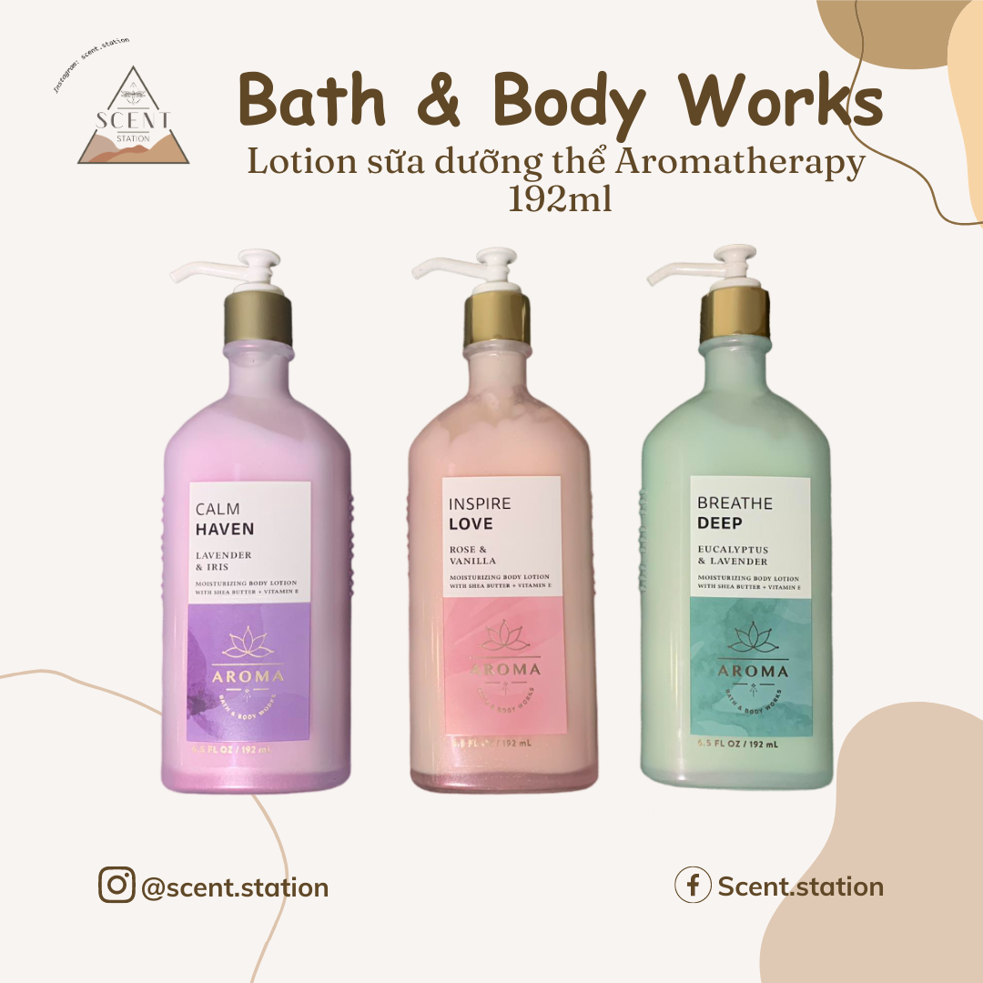 Lotion sữa dưỡng thể Aromatherapy - Bath & Body Works 192ml