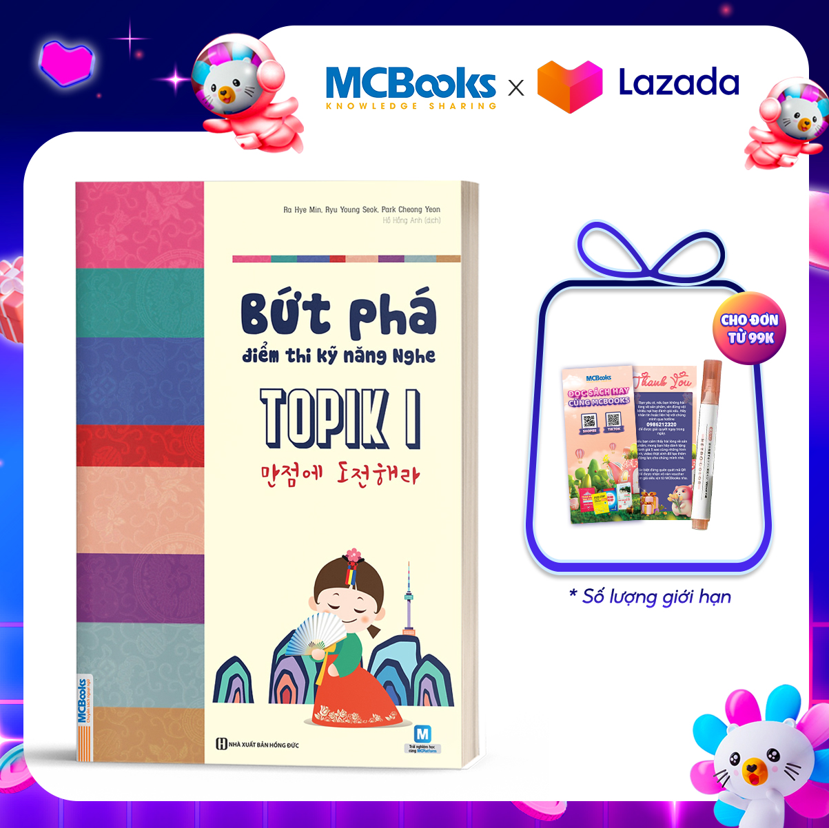 Bứt Phá Điểm Thi Kỹ Năng Nghe TOPIK I Cho Người Mới Bắt Đầu - Học Kèm App Online - Tái Bản 2020