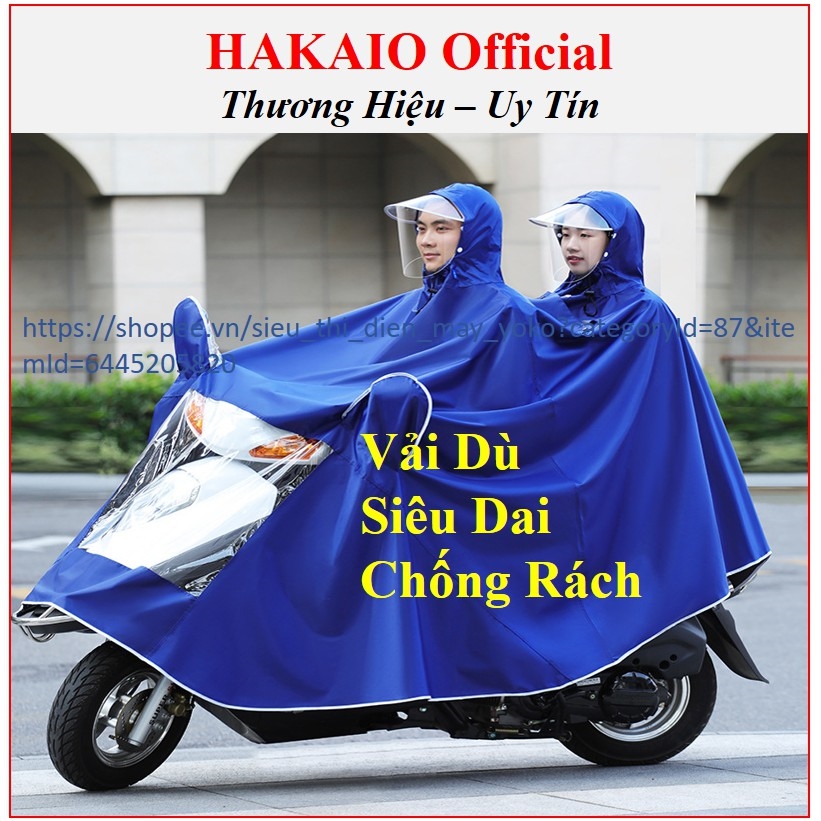 áo mưa✟  Áo Mưa phản quang 12 Đầu(Mũ) Vải Dù Loại 1 chống rách có kính che mặt cao cấp