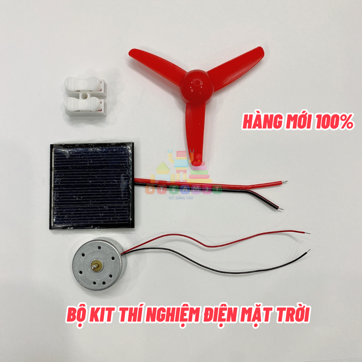 Bộ kit thí nghiệm điện mặt trời - pin mặt trời mini - học tập thí nghiệm steam - lk0636