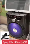 LOA BLUETOOTH CÔNG SUẤT LỚN BASS CỰC MẠNH - LOA KẸO KÉO HÁT NHẠC SIÊU HAY - TẶNG KÈM 1 MICRO 150K HÁT CỰC HAY