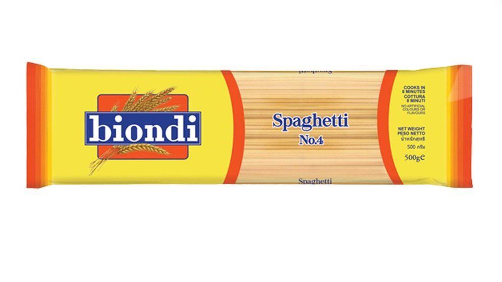 Mì Ý Spaghetti số 4 Biondi 500g (Thương hiệu Úc - Sản xuất Thái Lan)