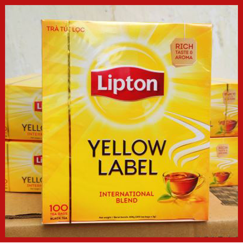 Trà lipton túi lọc 100 gói Hàng công ty có nhãn Việt
