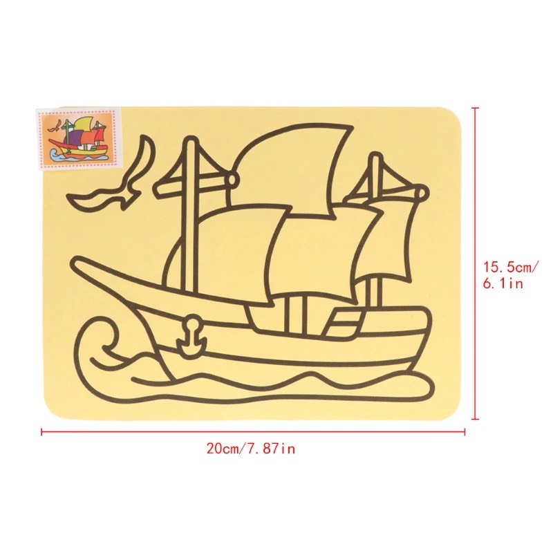 Tranh Cát Loại Lớn Cho Bé Tập Tô Màu, Đồ Chơi Cho Bé Phát Triển Cơ Tay Và Khả Năng Mỹ Thuật, Đồ Chơi Cho Bé Trai Và Bé Gái Từ 3 Tuổi