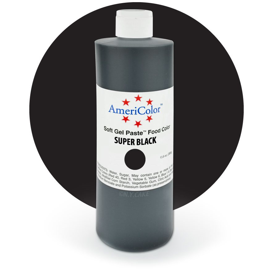 [HCM]Màu thực phẩm Americolor SuperBlack – 13.5oz