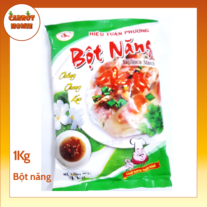 Bột năng trắng trong keo gói lớn 1 kg