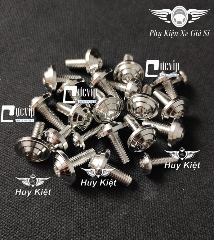 Full Bộ Ốc Dàn Áo Salaya Thái Inox 304 Gắn Exciter Winner Winner X Wave Dream Sirius Future Vario AB Mio M3 Satria Sonic Vision MS9999