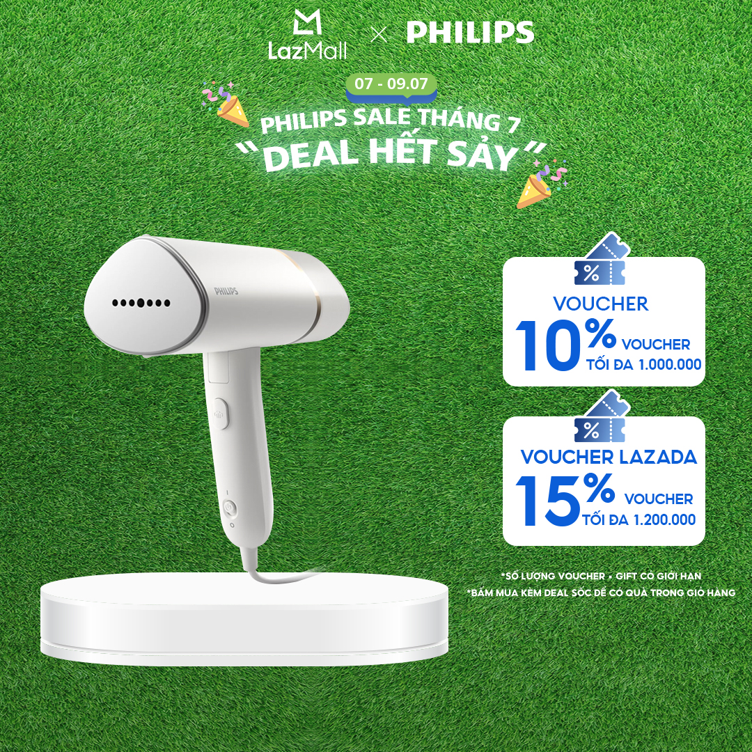 Bàn Ủi Hơi Nước Cầm Tay Philips 3000 Series STH3020/10 - Hàng Phân Phối Chính Hãng