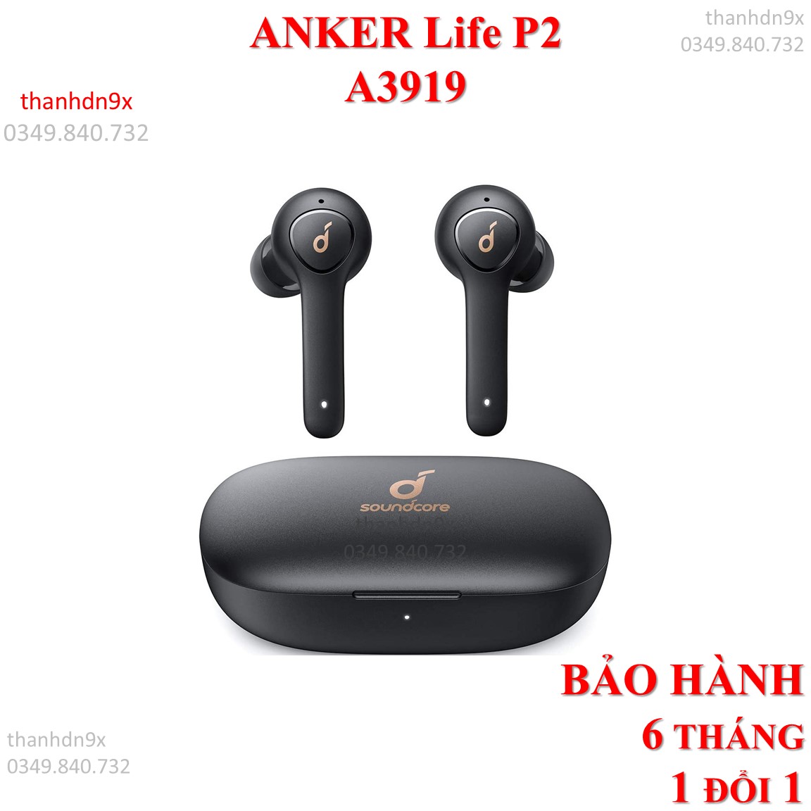 Tai nghe Anker Soundcore Life P2 không dây A3919 Bluetooth 5.0 aptX