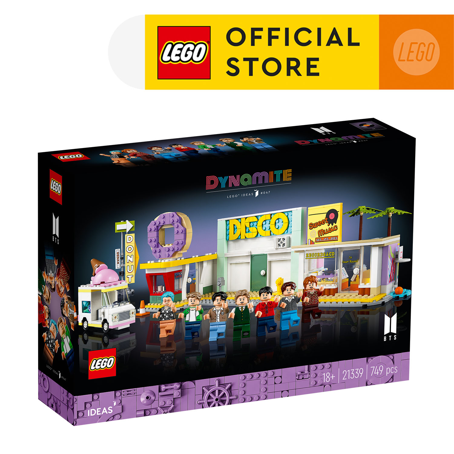 Lego ideas 21339 đồ chơi lắp ráp bts dynamite