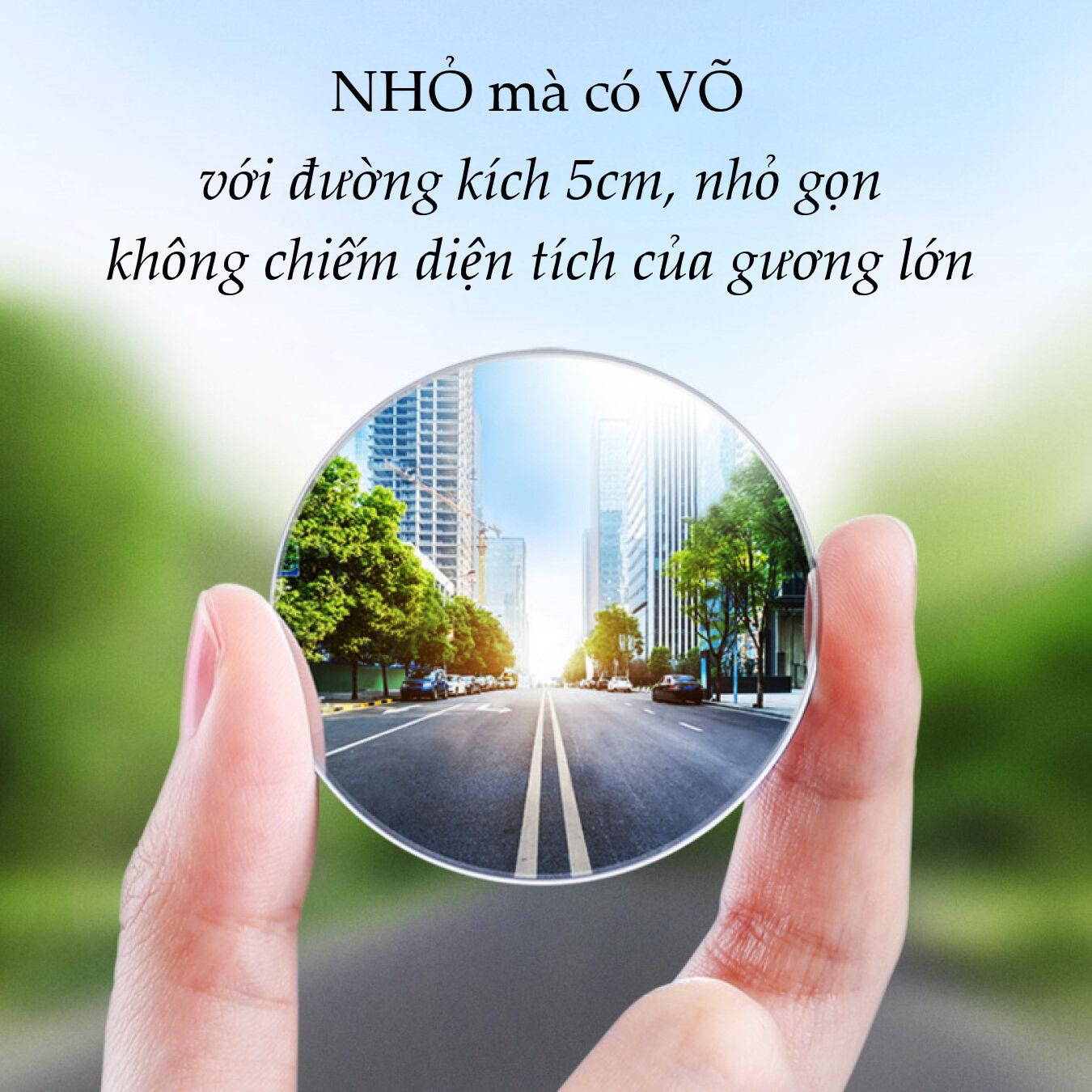 Gương cầu phụ chiếu hậu cho xe hơi, đường kính 5cm, bề mặt tráng Nano chống nước, giảm điểm mù cho lái xe UGREEN LP194 60971 Gương cầu phụ chiếu hậu cho xe hơi, đường kính 5cm, bề mặt tráng Nano chống nước, giảm điểm mù cho lái xe UGREEN LP194 60971