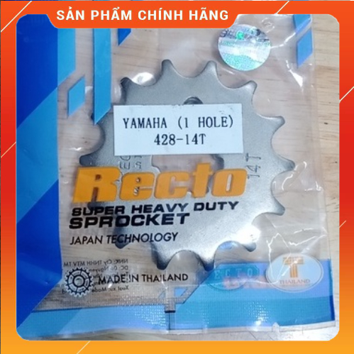 Nhông trước exciter 150/r15v3/fz 150 recto, size zin 14, thái lan 1 lỗ