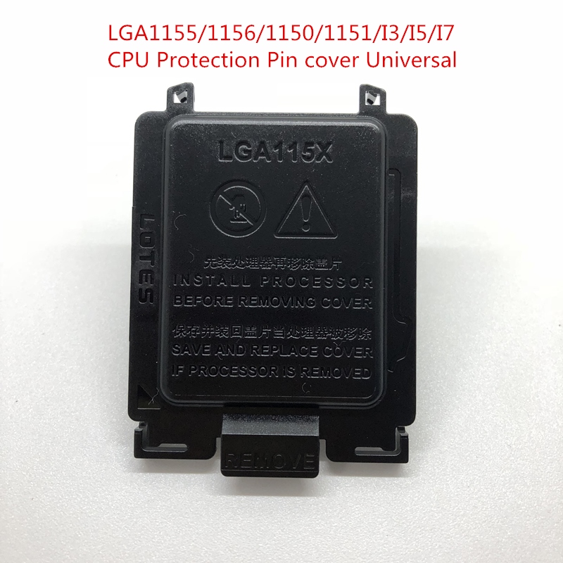 ■✶ 20PCS Motherboard CPU Socket Protection Shell Black Cover Universal CPU Protection pin cover for LGA1155/1156/1150/1151/I3/I5/I7
