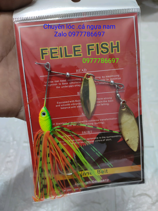 mồi spinner bait chuyên lure lóc và cá ngựa nam