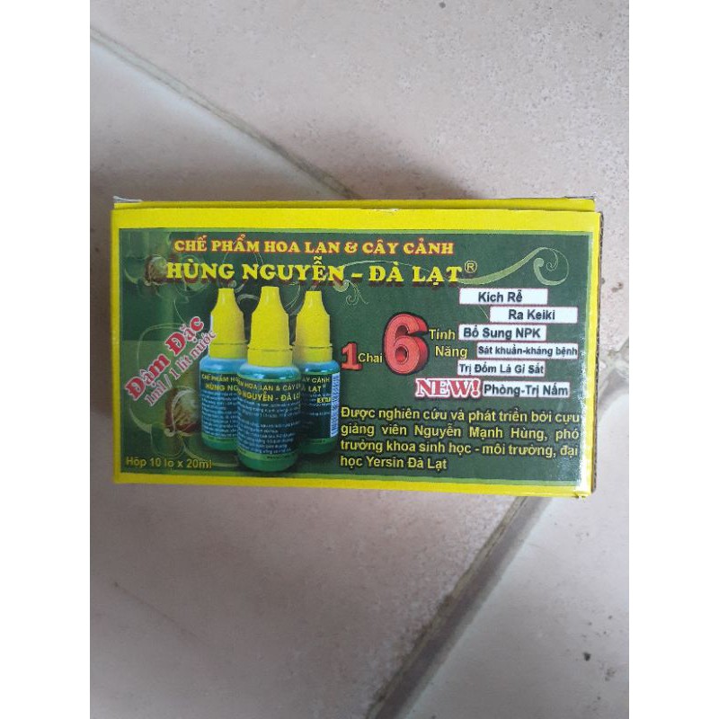 Chế phẩm Hùng Nguyễn Đà Lạt hộp 10 lọ ×20ML