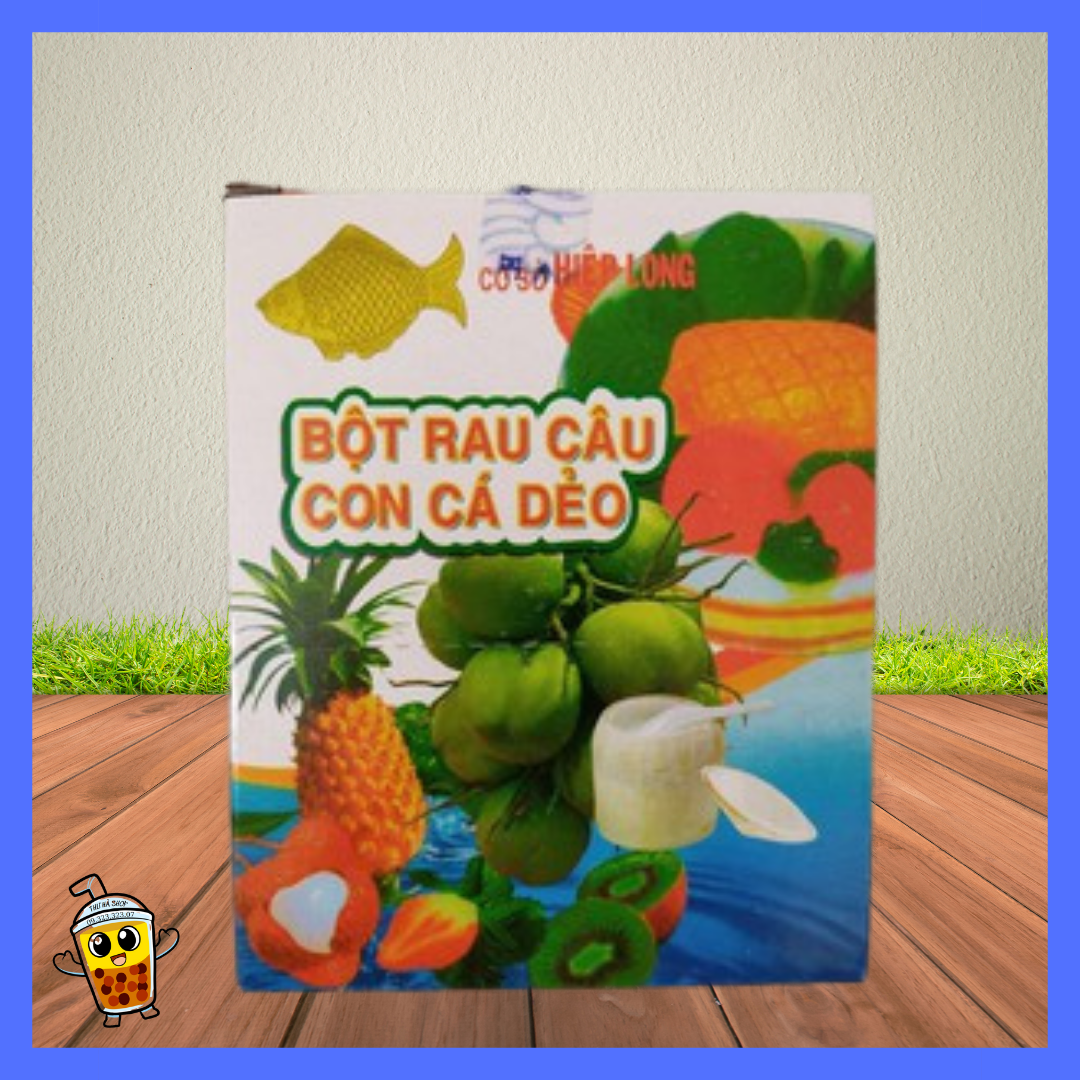 Bột Rau Câu Con Cá Dẻo HIỆP LONG 12 gói x 12g