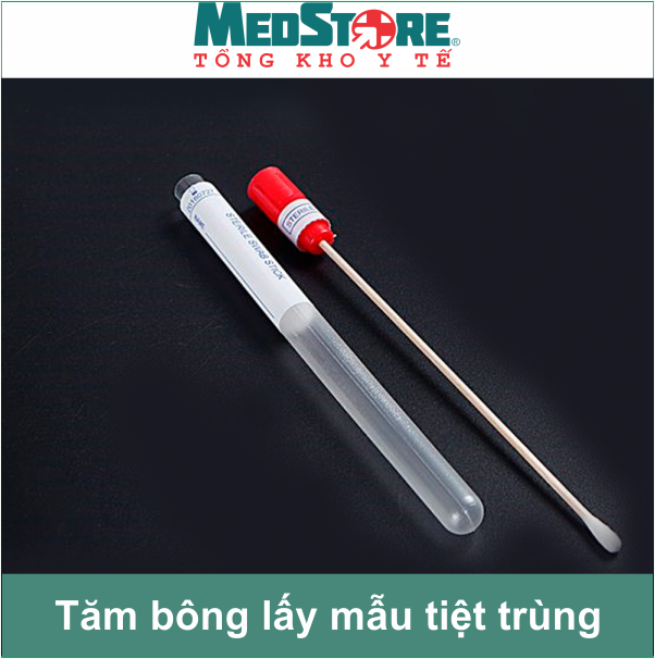 Tăm bông lấy mẫu tiệt trùng MEDISAFE ; lấy mẫu dịch, bệnh phẩm