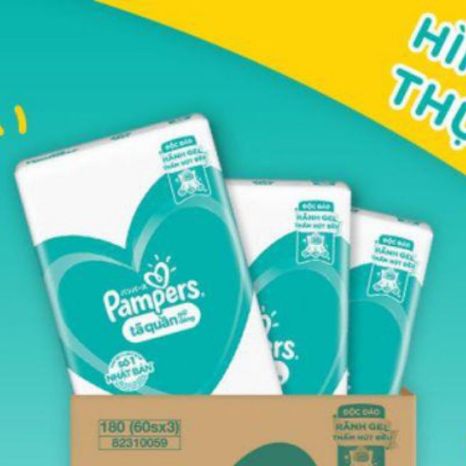 Bỉm tã quần Pampers giữ dáng size M60/L54/XL48