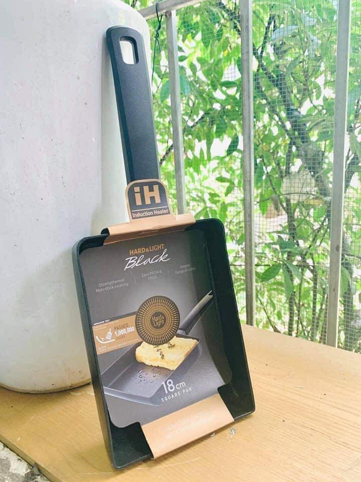 Chảo từ chống dính chữ nhật Lock&Lock Hard&Light 18cm dùng được bếp từ LHL5186-IH