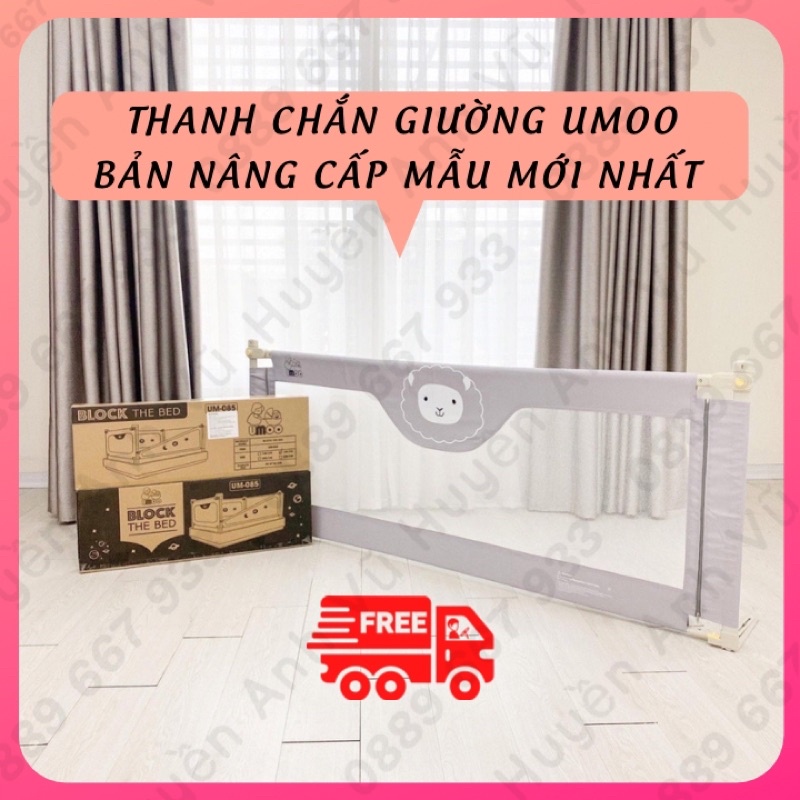 Thanh chắn giường Umoo Nâng cấp cho bé năm 2021, chặn giường dạng trượt không kênh đệm