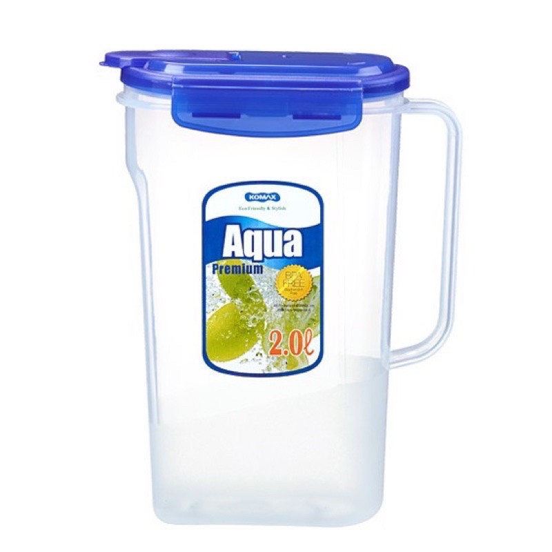 Bình Nước Nhựa Rỗng Aqua Komax 20323, thể tích 2L,nhựa PP chịu được nước nóng, xuất xứ Hàn Quốc