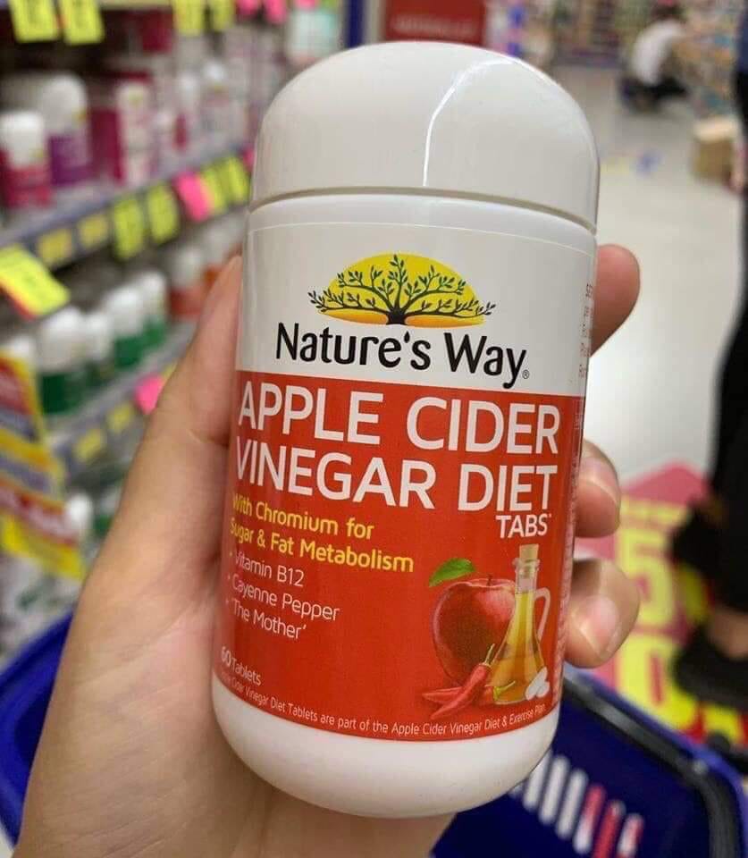Giấm táo Nature's Way Apple Cider Vinegar Diet 60 viên